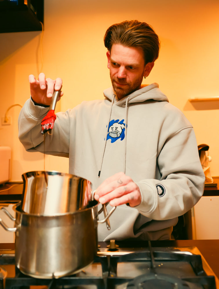Fear No Smoke Hoodie-Hoo (Grey) Oversized