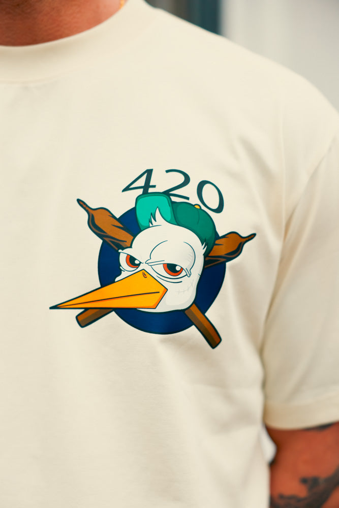 420 x Haagse Jongens Tee (Offwhite)