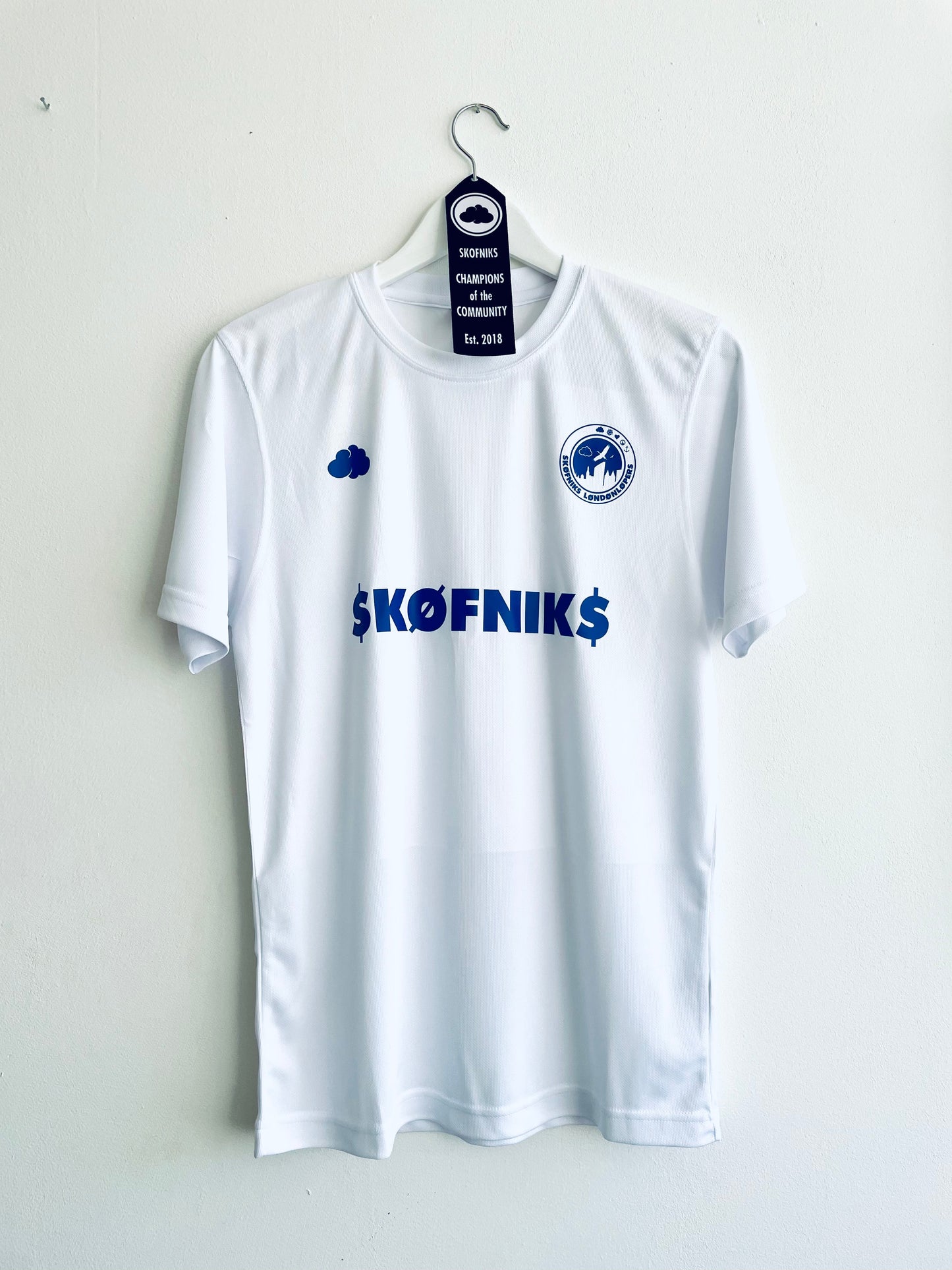Skofniks Jersey White/Blue Hanger