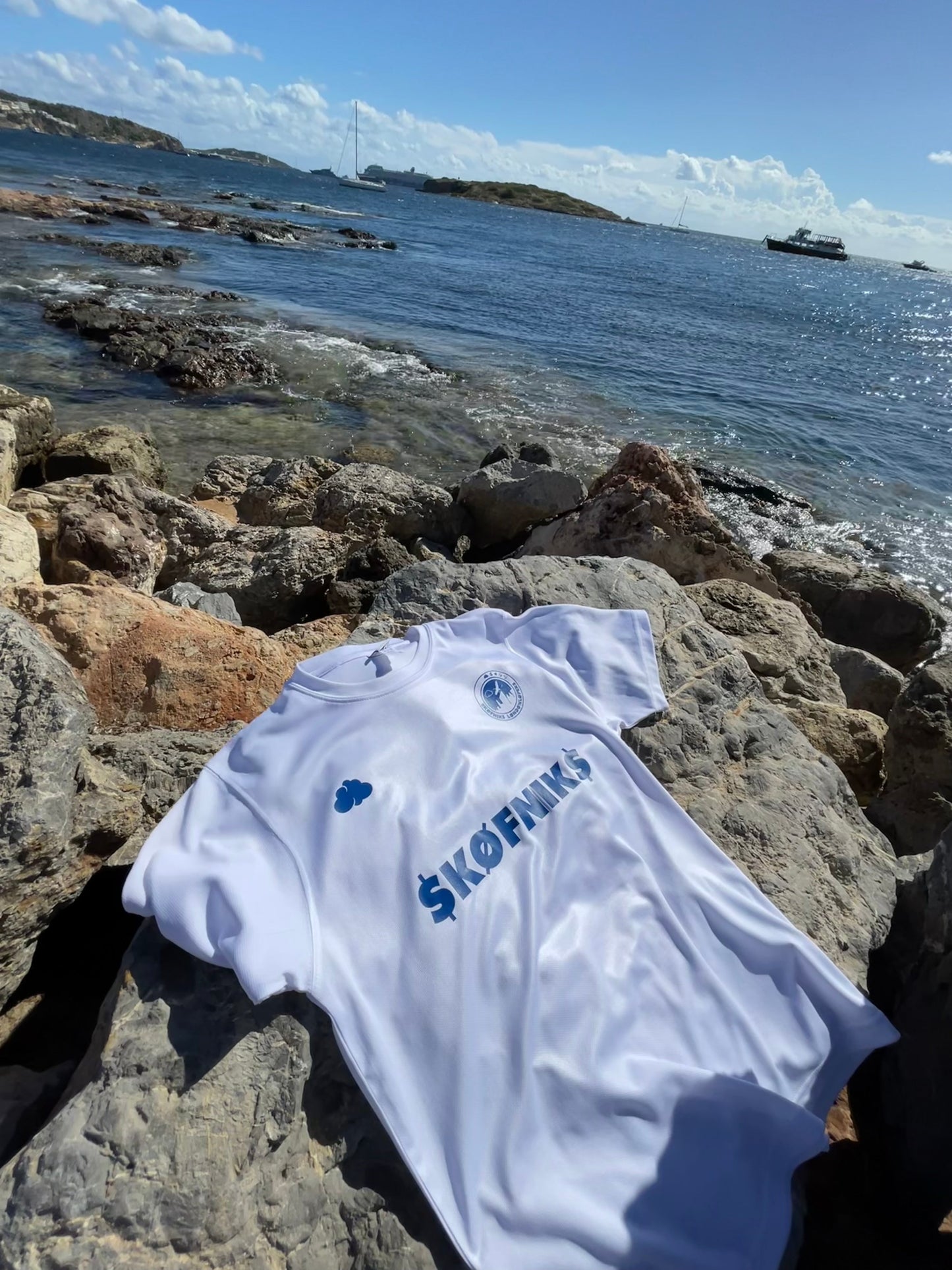 Skofniks Jersey White/Blue Sea