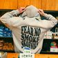 Fear No Smoke Hoodie-Hoo (Grey) Oversized